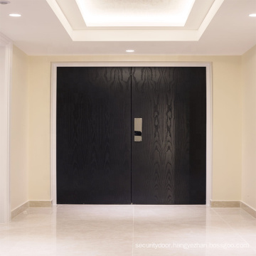 UL WHI intertek listed fire rated laminated veneer finish lacquer painting wood door for hotel